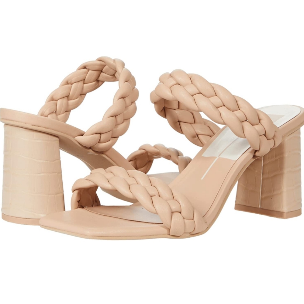 Dolce Vita Paily heeled sandal - women's size 9.5 - Color - Cream Stella